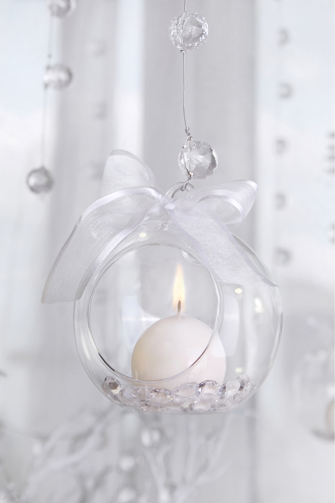 Glass Globe Candle Holders