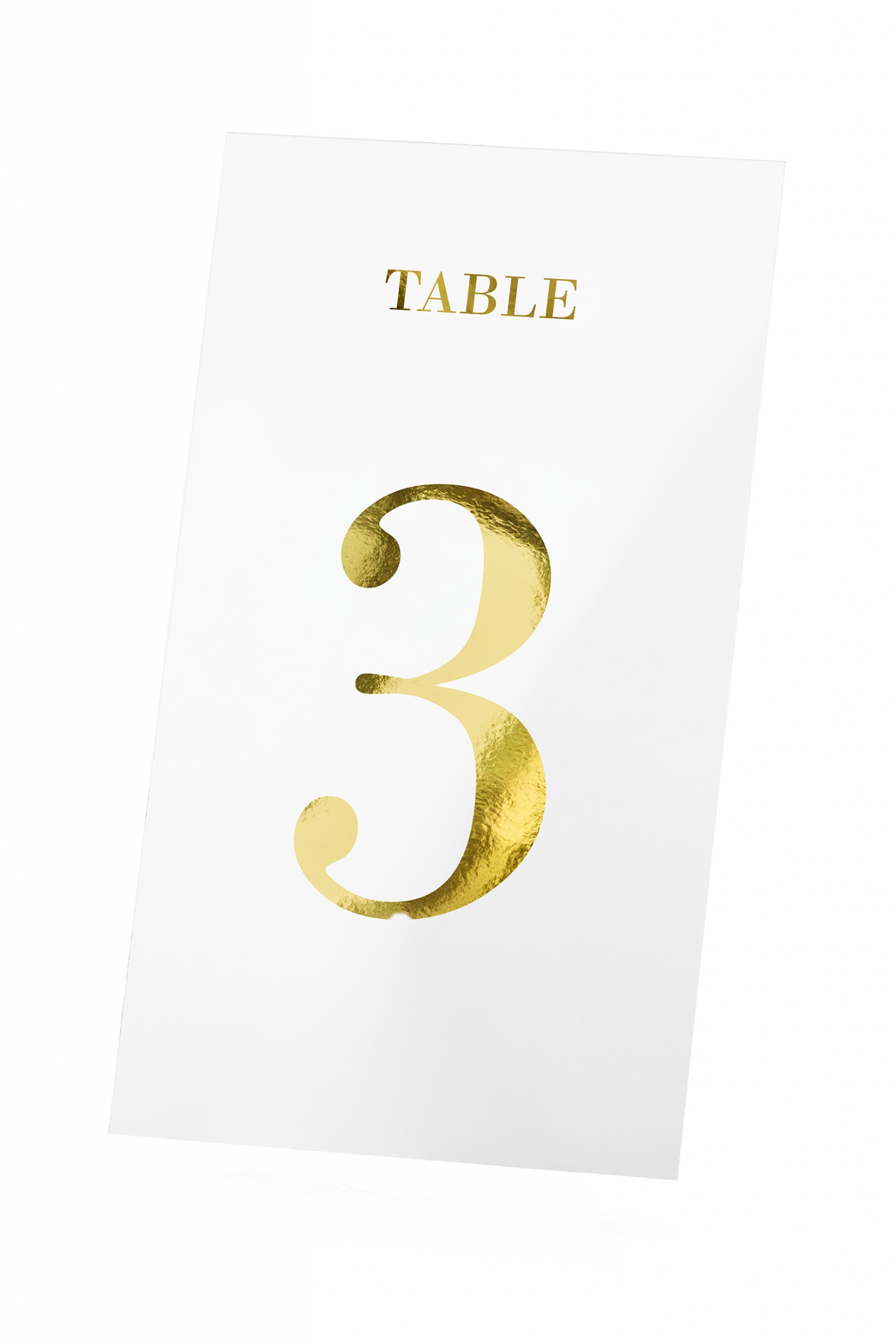 Table numbers transparent