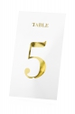 Table numbers transparent