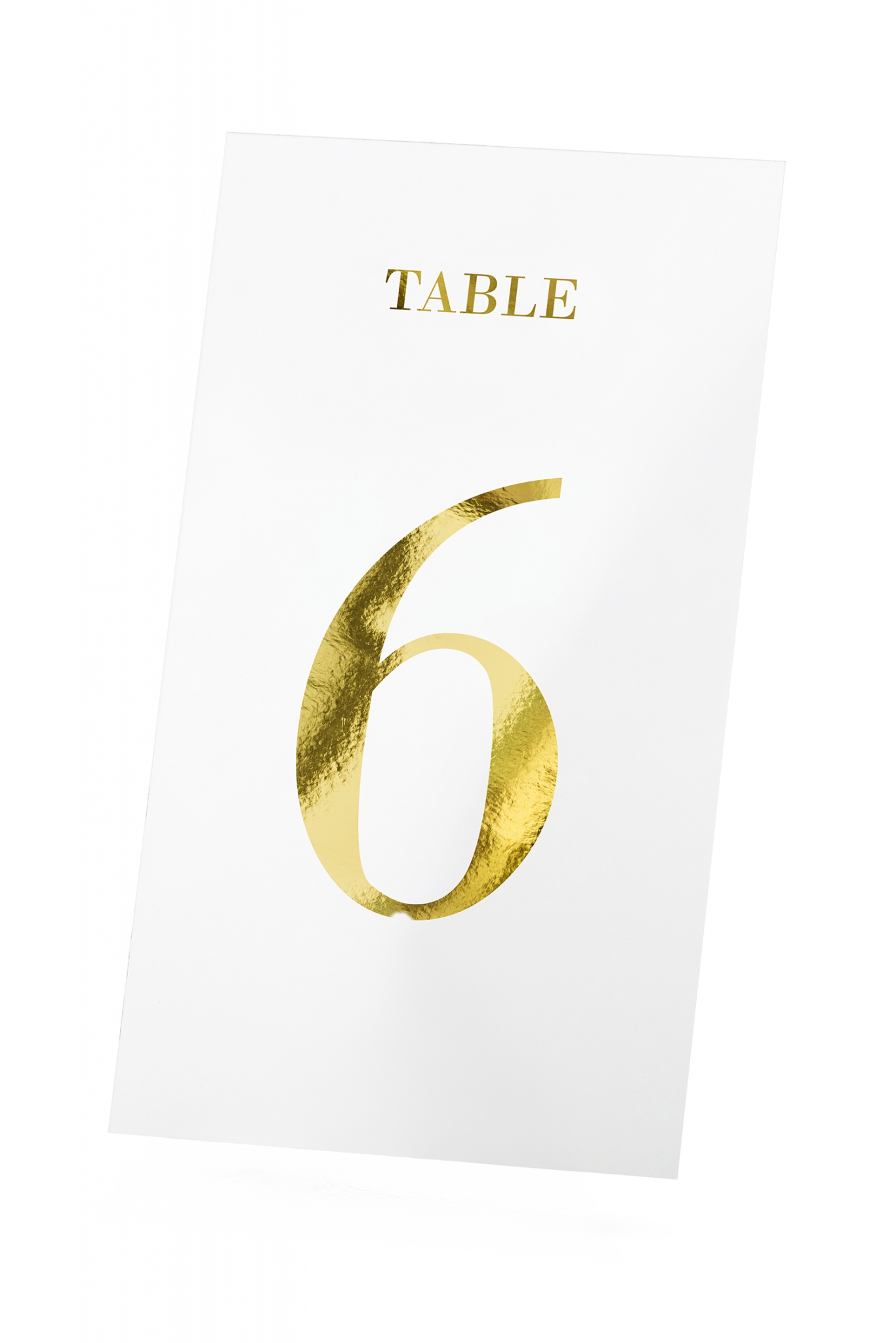 Table numbers transparent