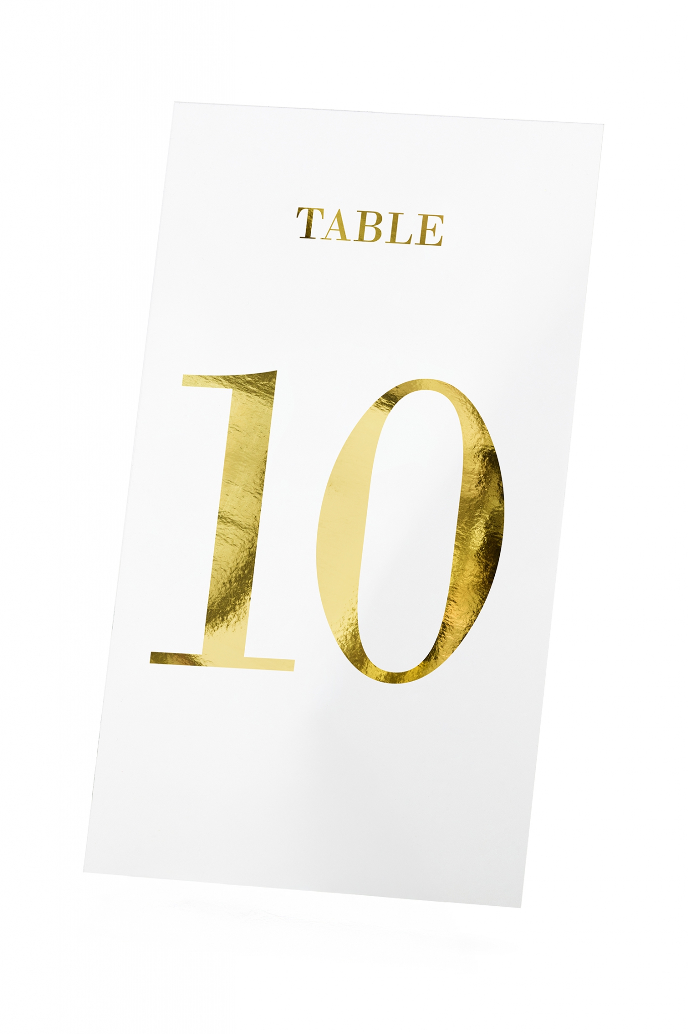 Table numbers transparent