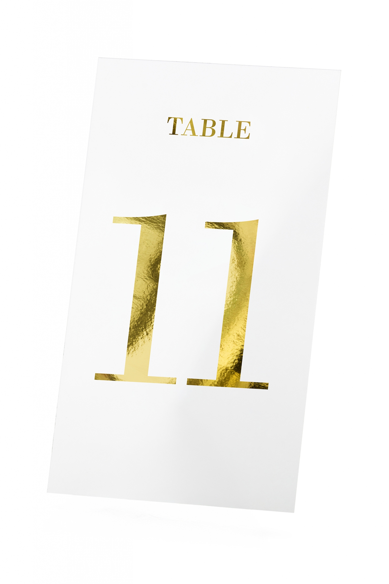 Table numbers transparent