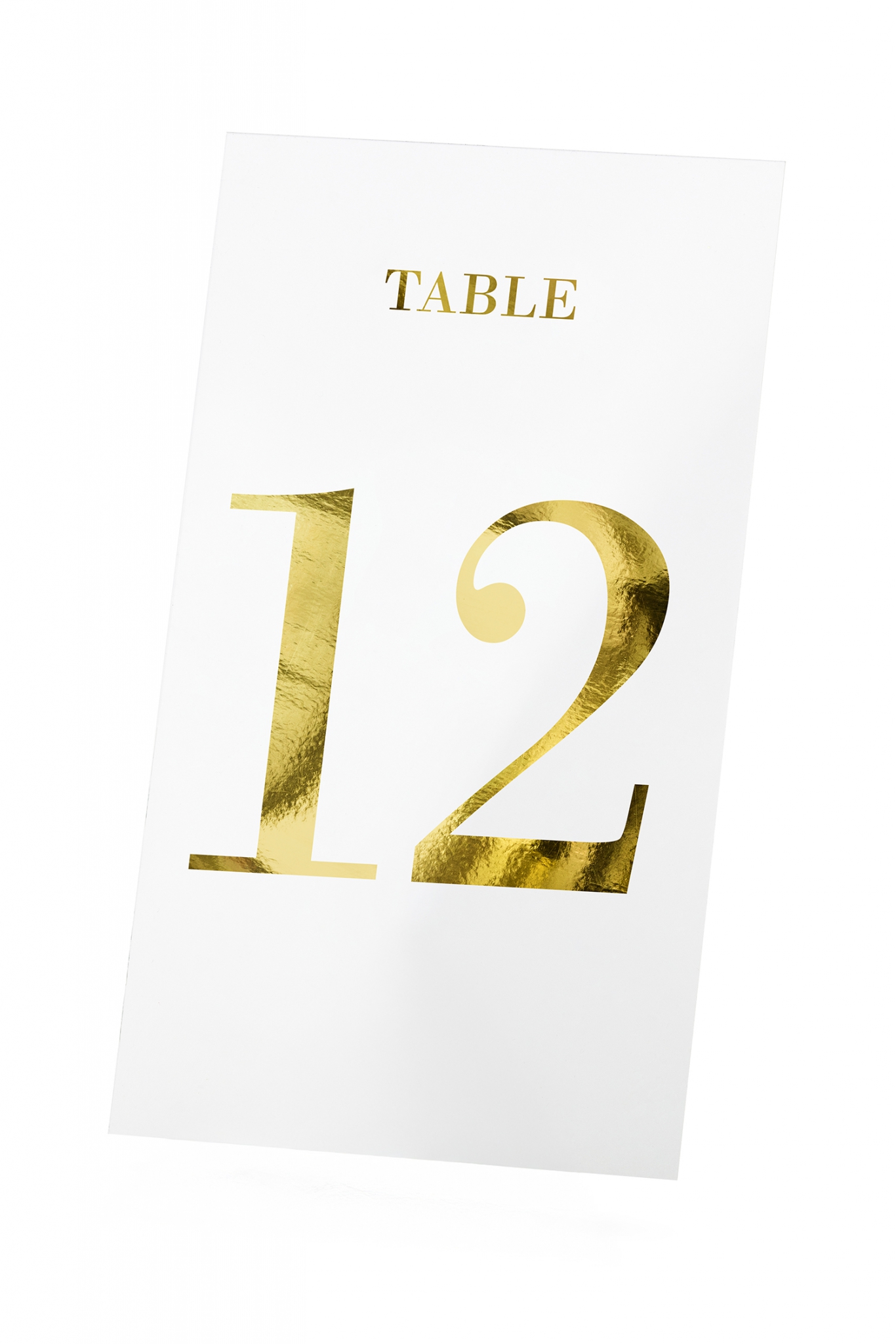 Table numbers transparent