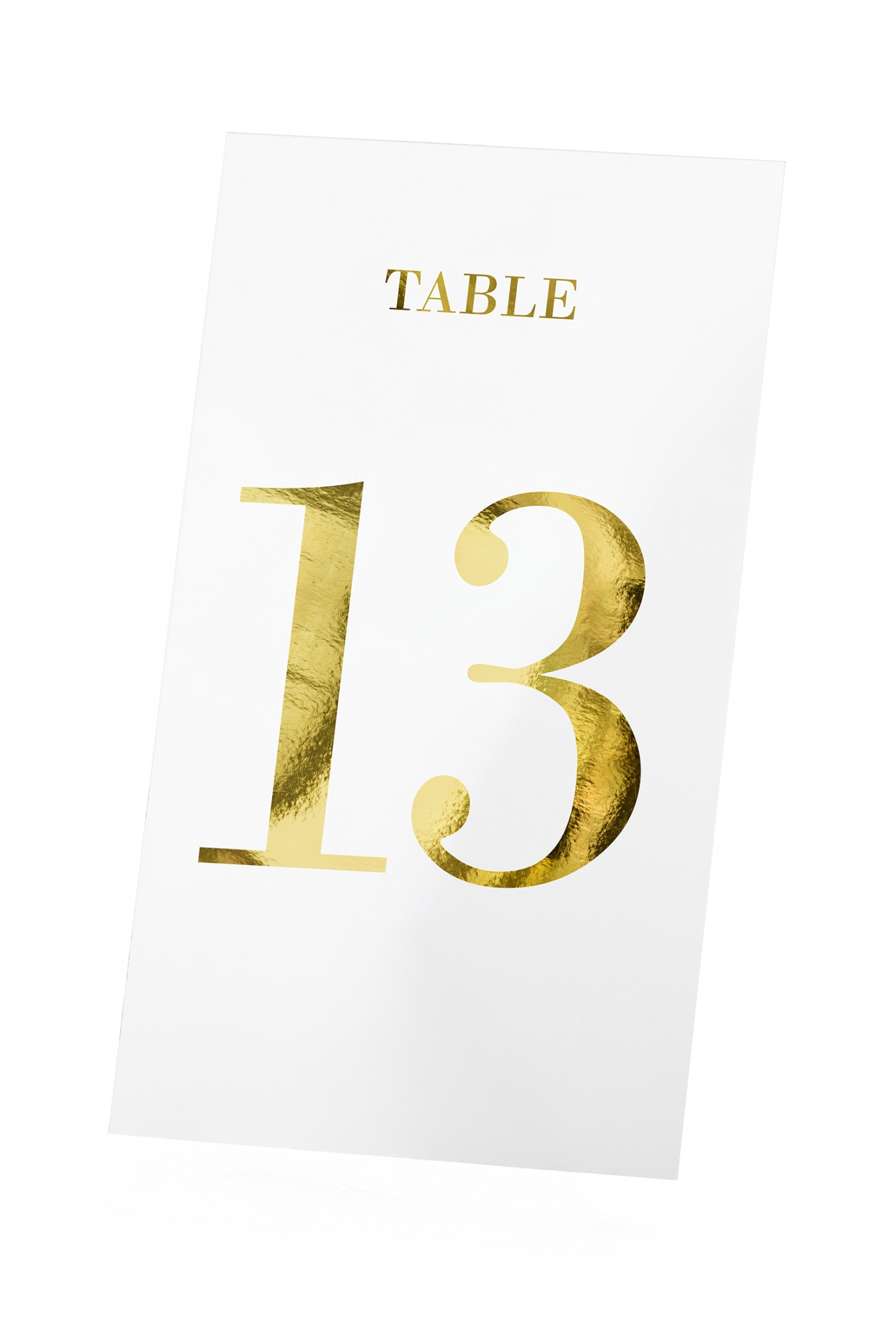 Table numbers transparent