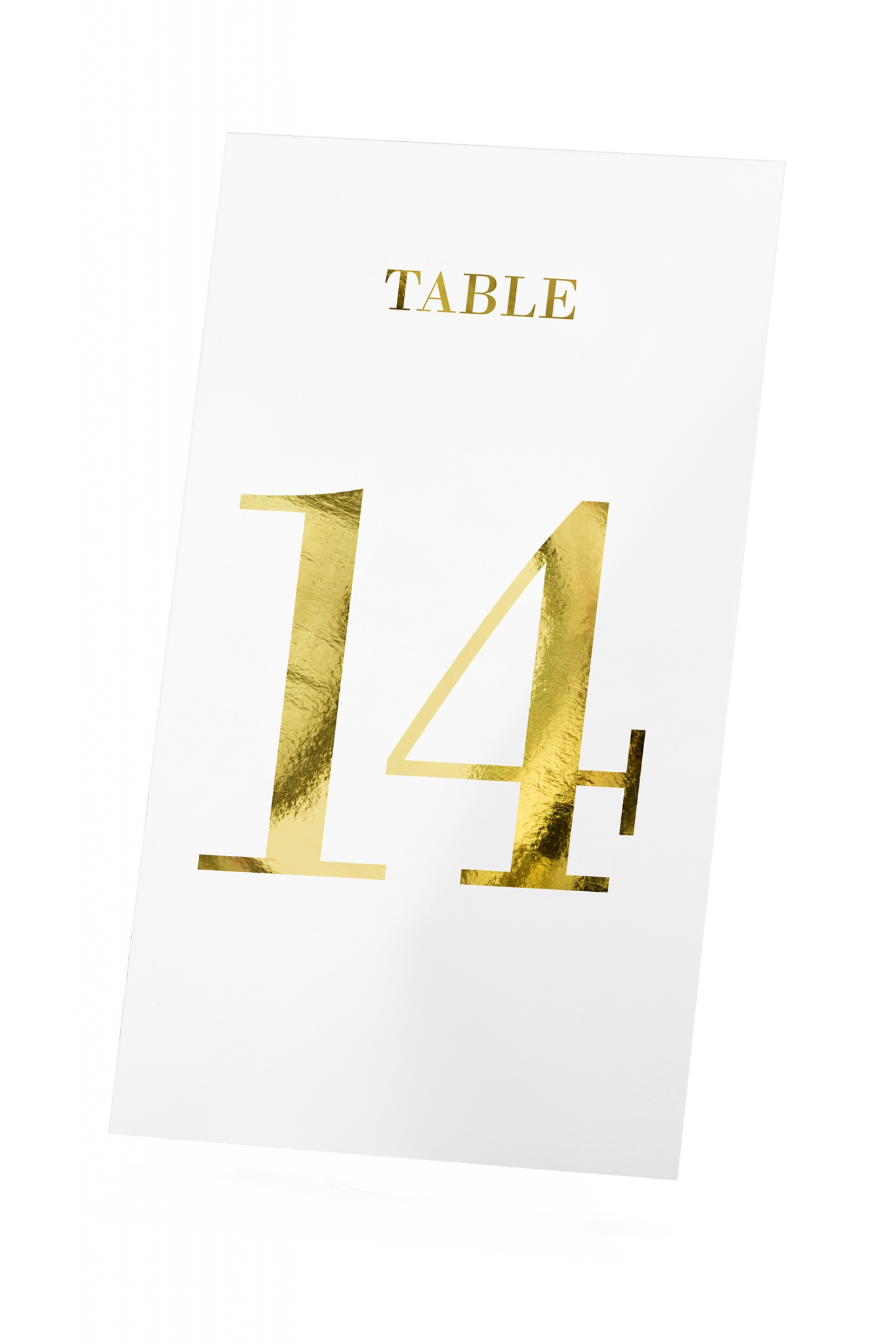 Table numbers transparent