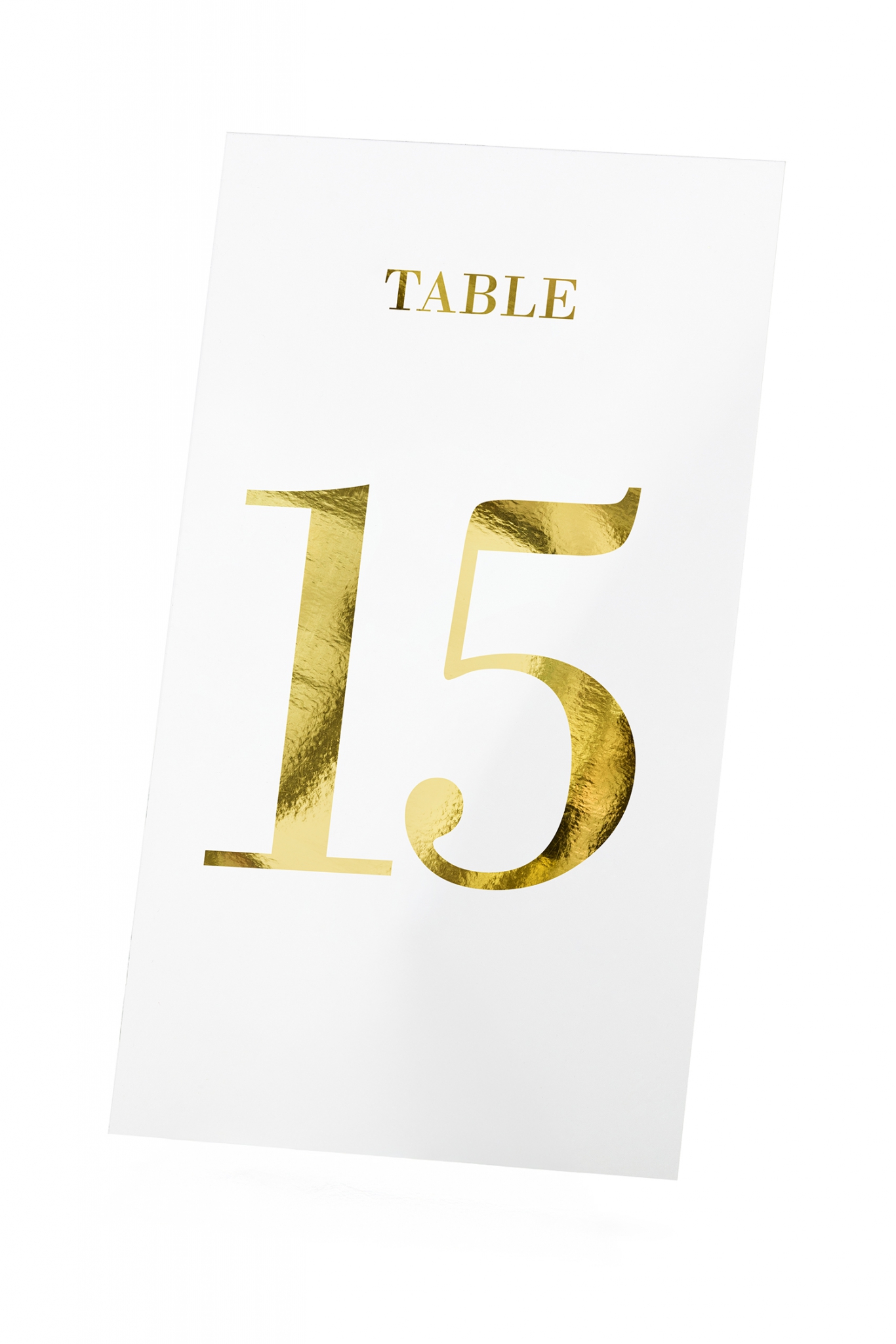 Table numbers transparent