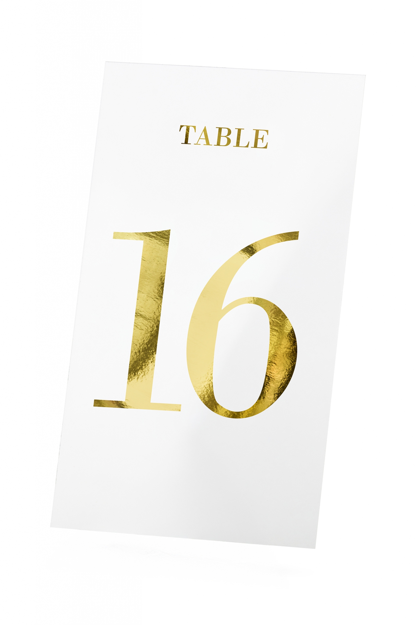Table numbers transparent