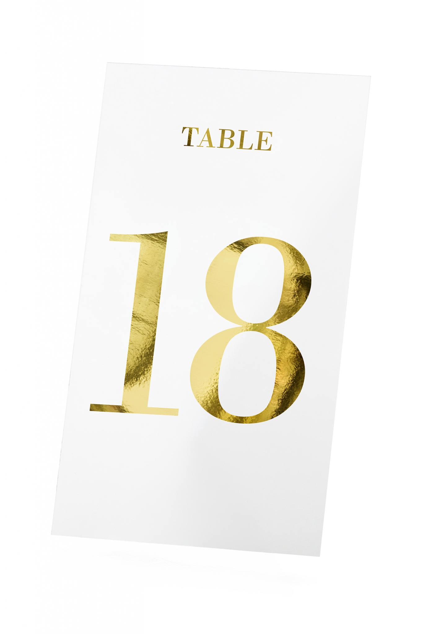 Table numbers transparent