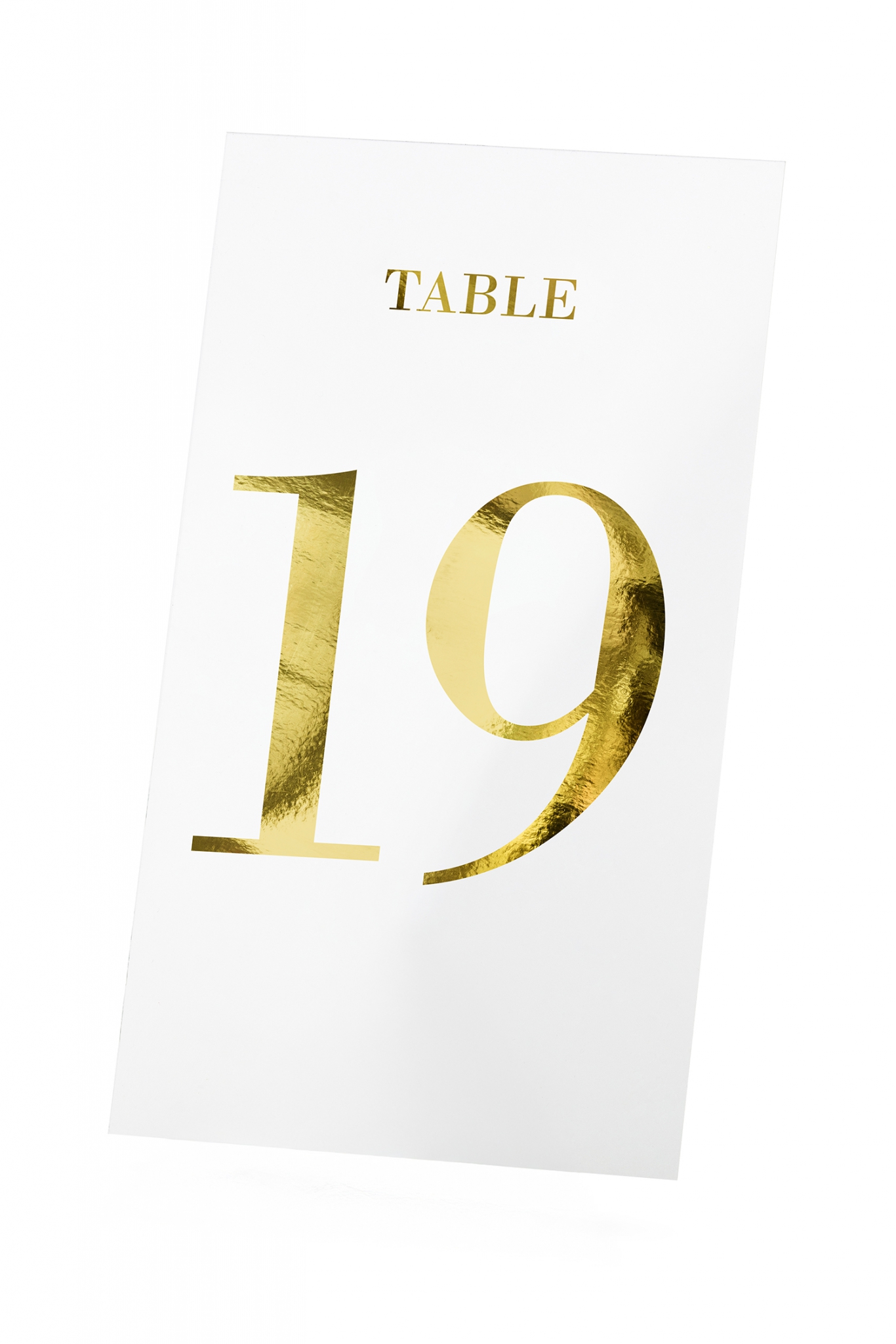 Table numbers transparent