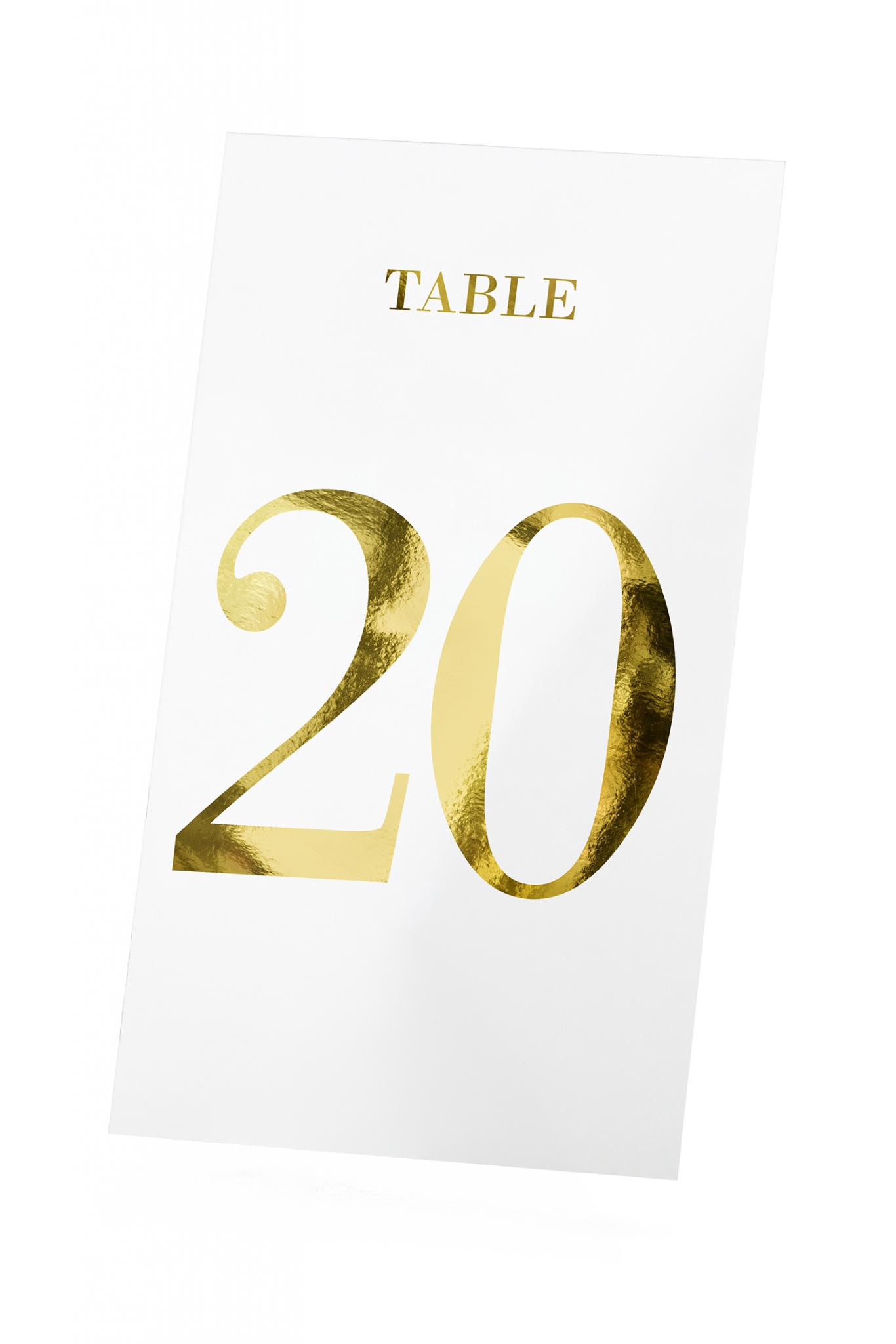 Table numbers transparent