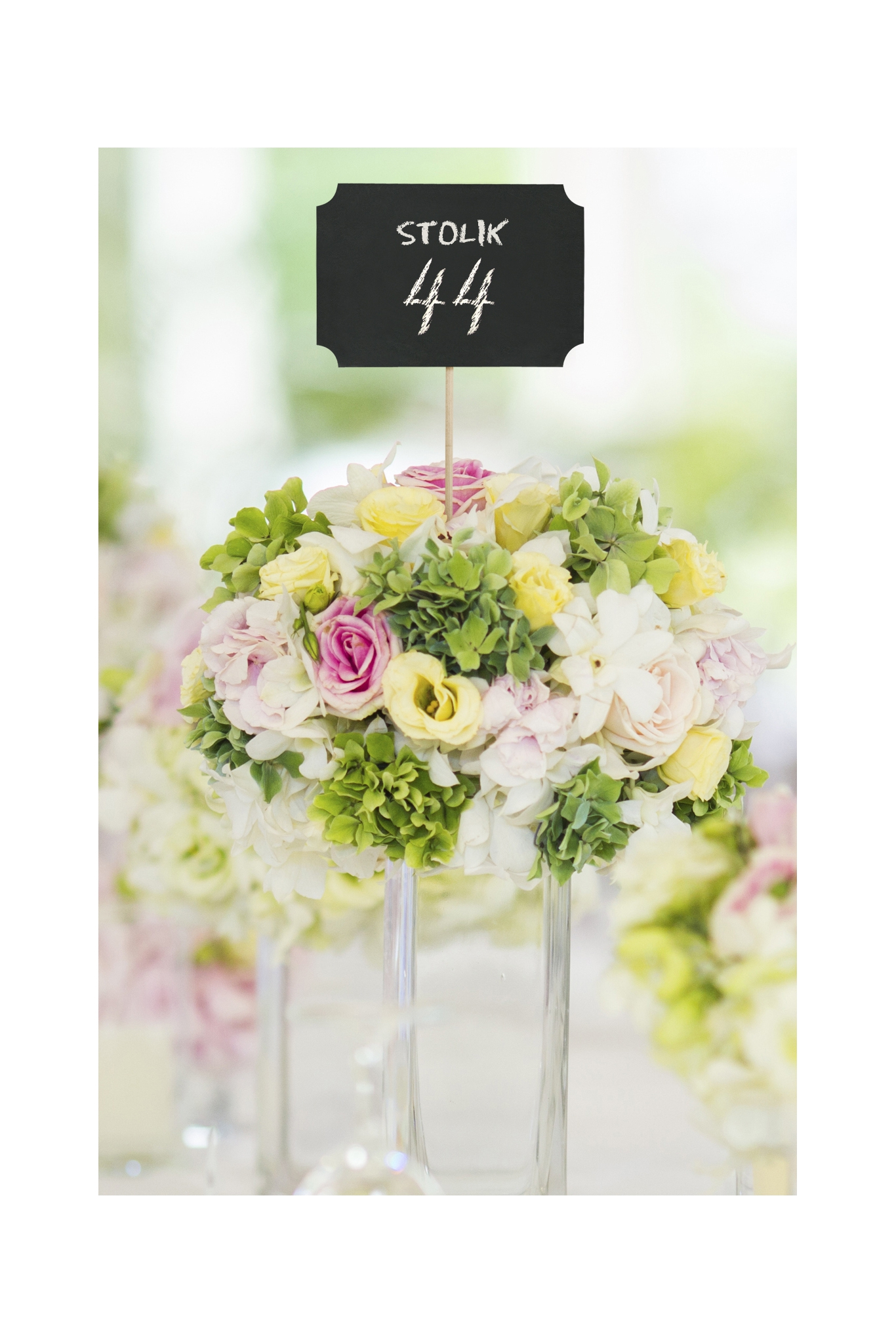 Karten auf Stäbchen