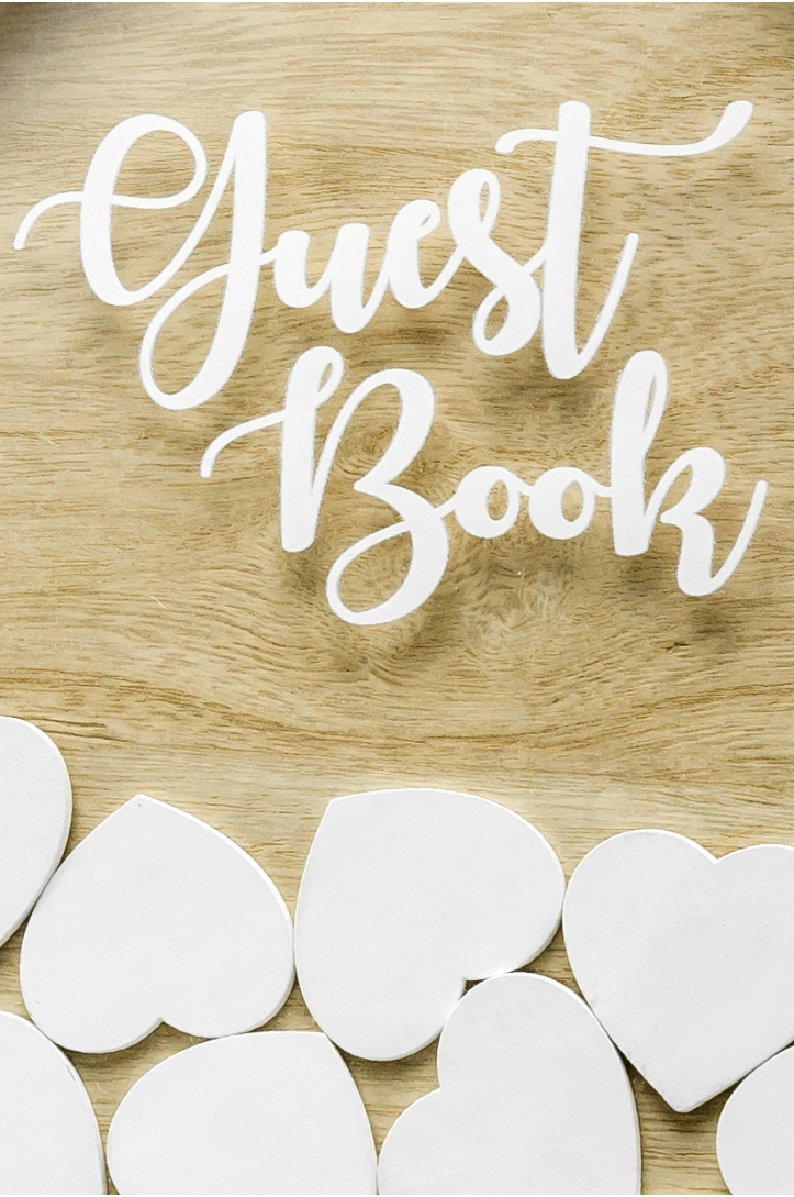 Wooden Guest Book