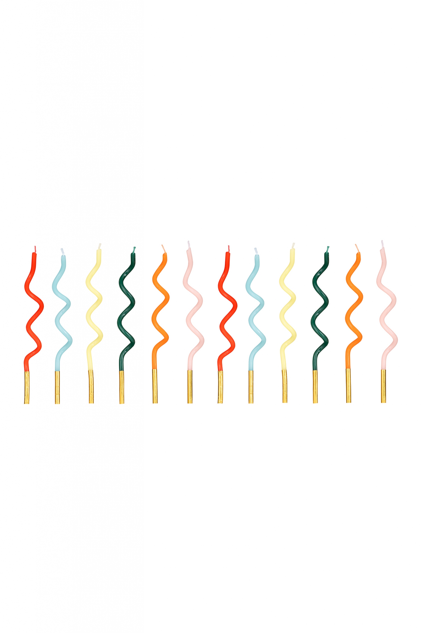 Twisted Birthday Candles Rainbow
