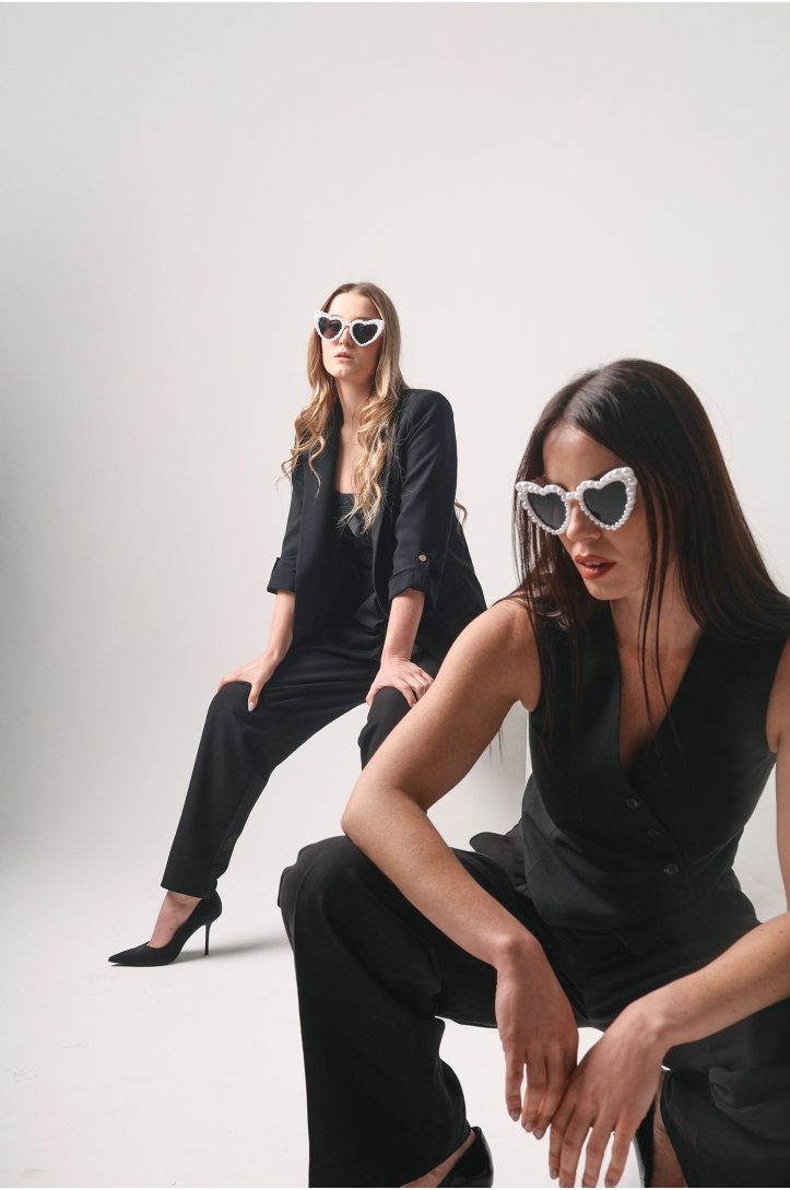 Okulary Serduszka z perłami