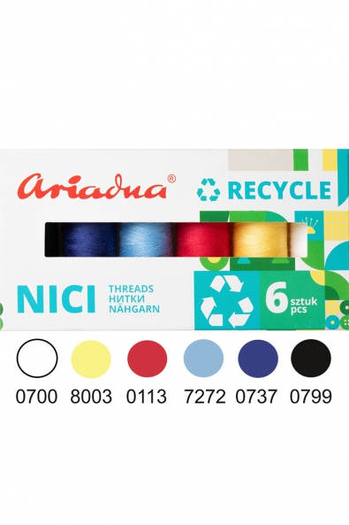 Recycle Sky Set, Eco 120/200m, 6 colors (sky)