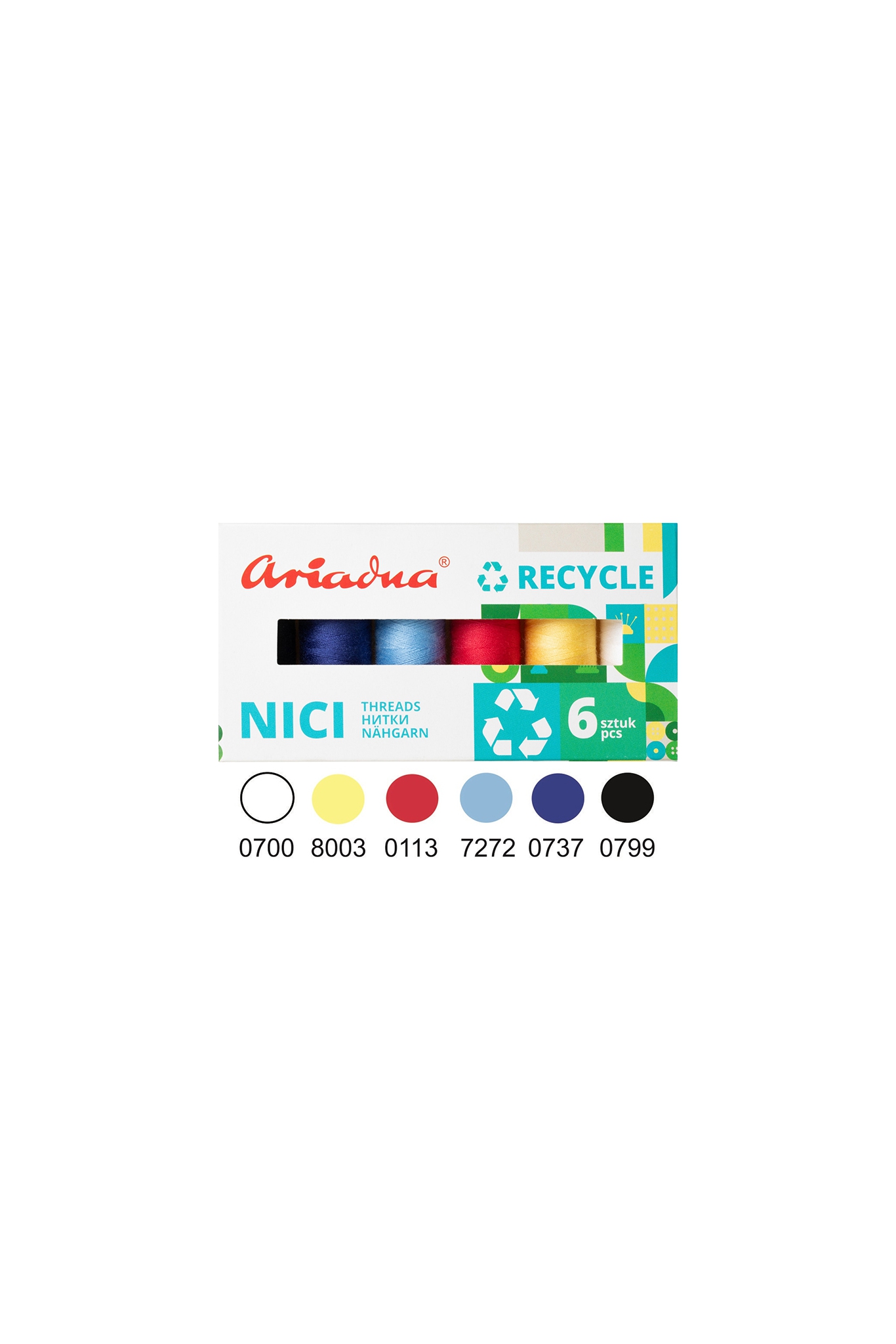 Recycle Sky Set, Eco 120/200m, 6 Farben (Himmel)
