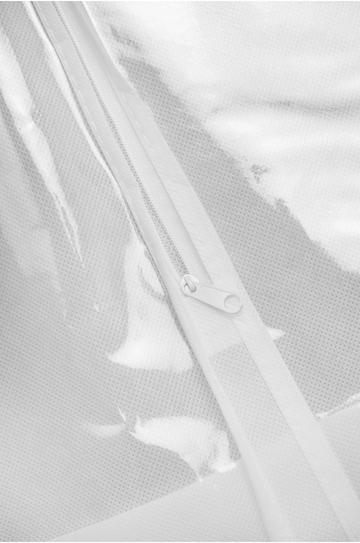 KLEIDERSCHUTZHÜLLEN KURZ CLEAR FRONT