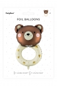 Foil Balloon Rattle Bear