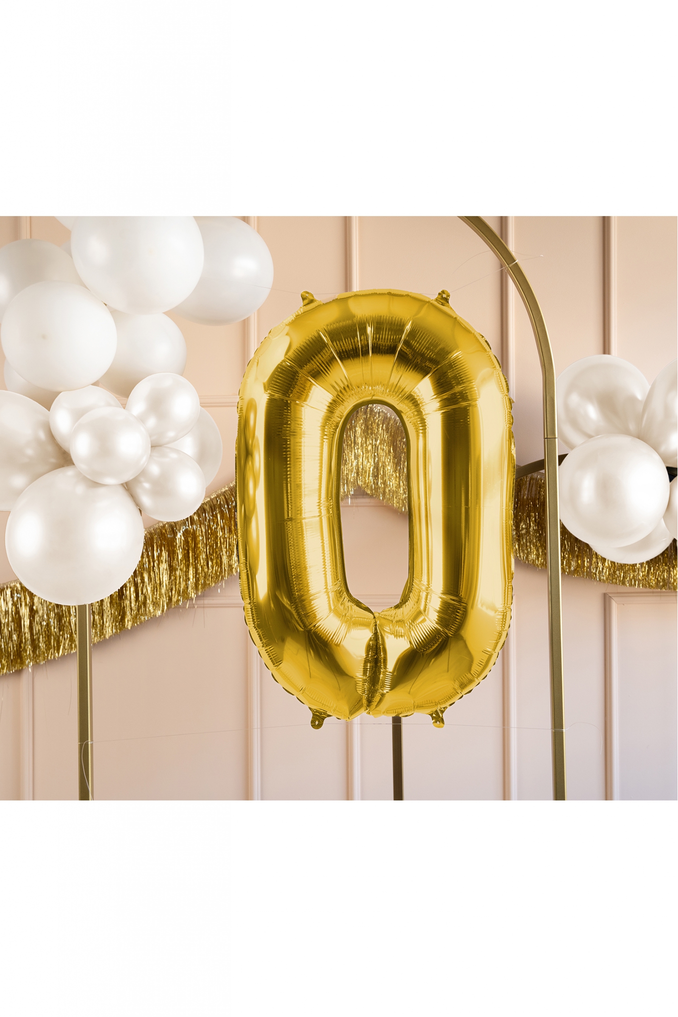 Folienballon Zahl Gold