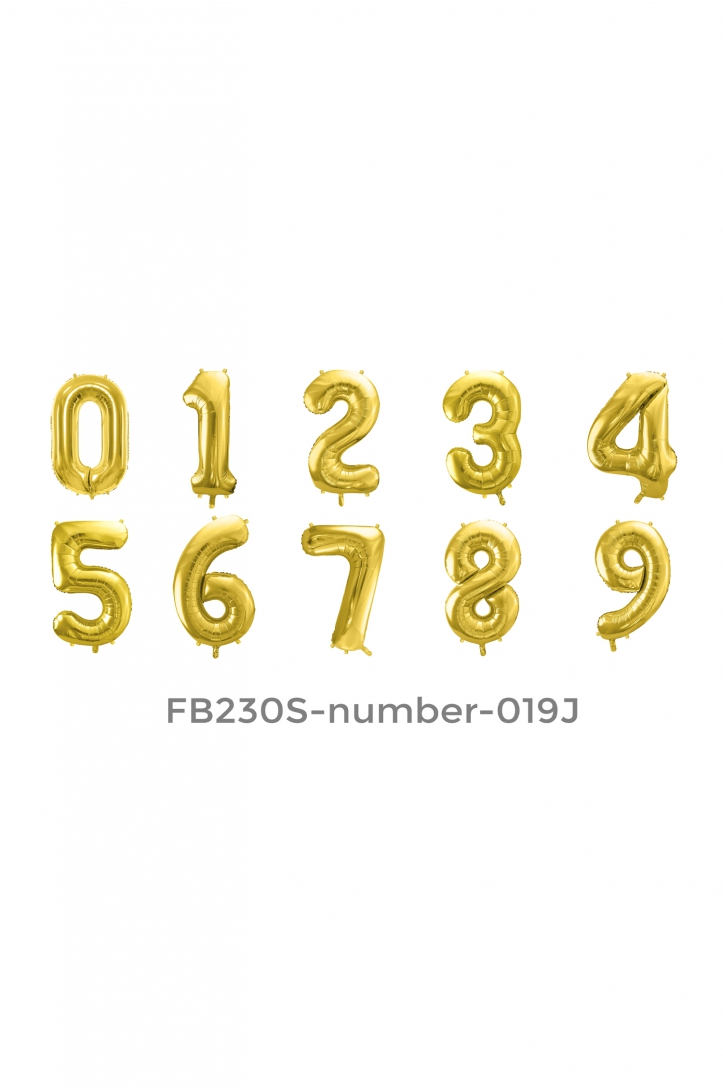 Foil Balloon Number Gold