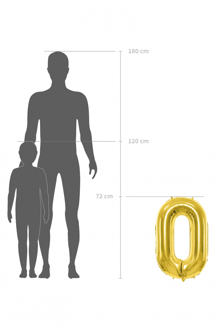 Foil Balloon Number Gold