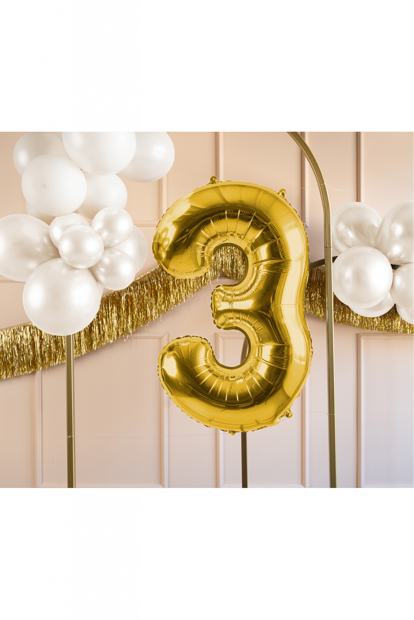 Folienballon Zahl Gold