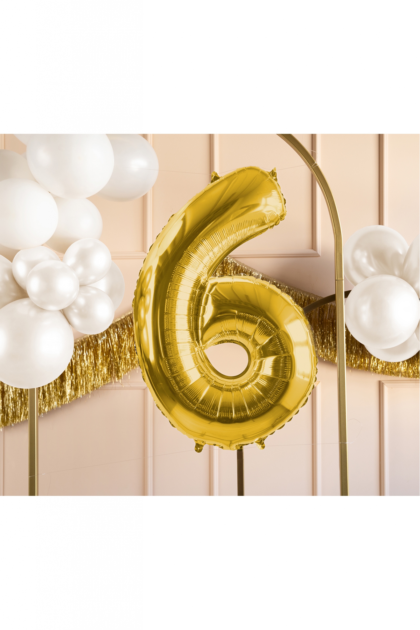 Folienballon Zahl Gold