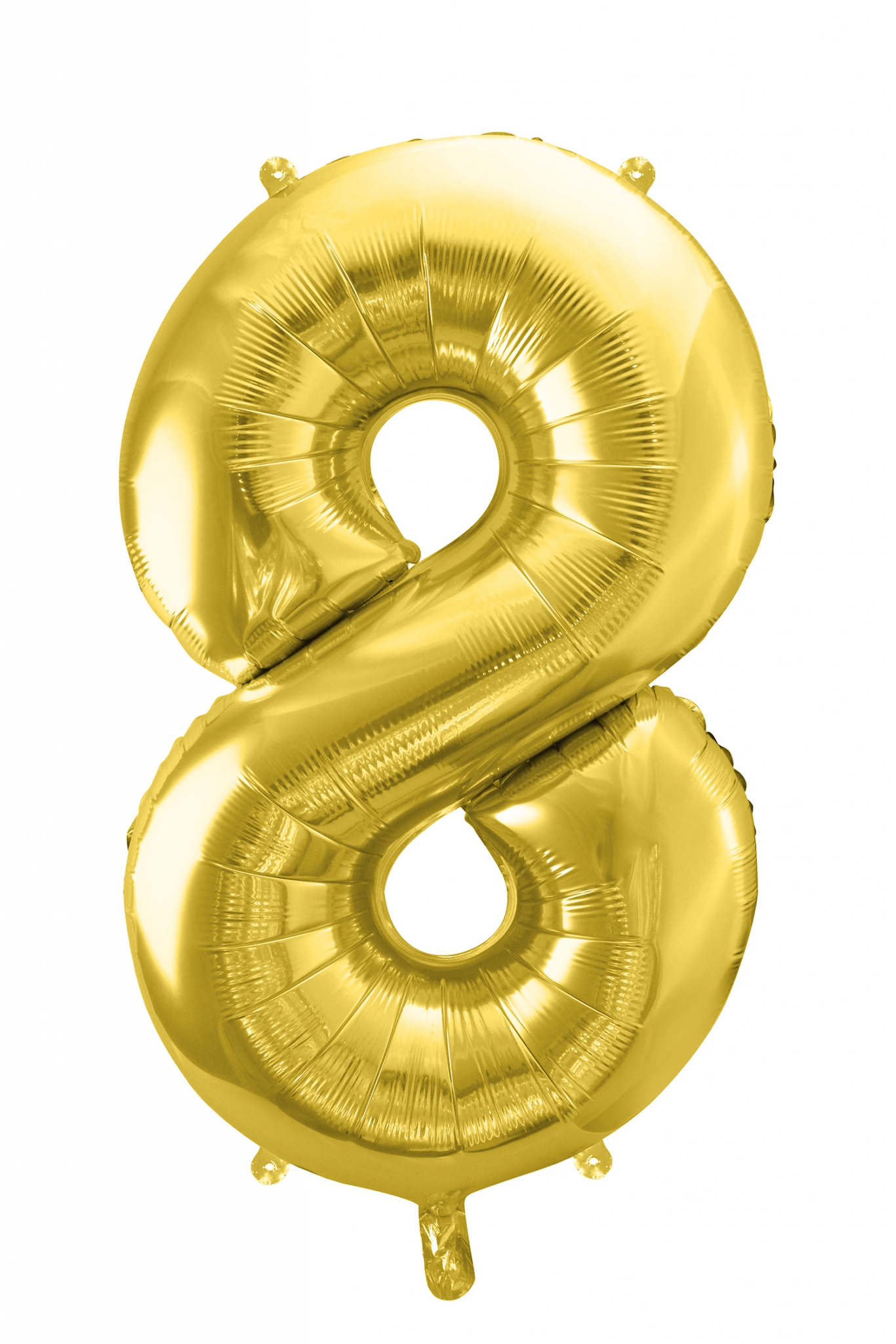 Folienballon Zahl Gold