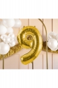 Folienballon Zahl Gold