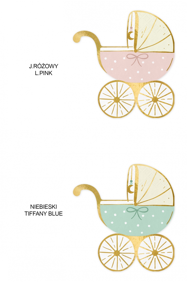 Papierservietten Kinderwagen