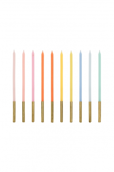 Świeczki urodzinowe gładkie MIX