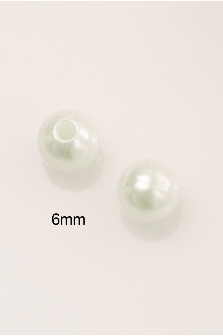 Pearls 6mm,  package 100 pieces