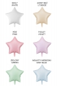 PASTEL FOLIENBALLON STERN 48 CM