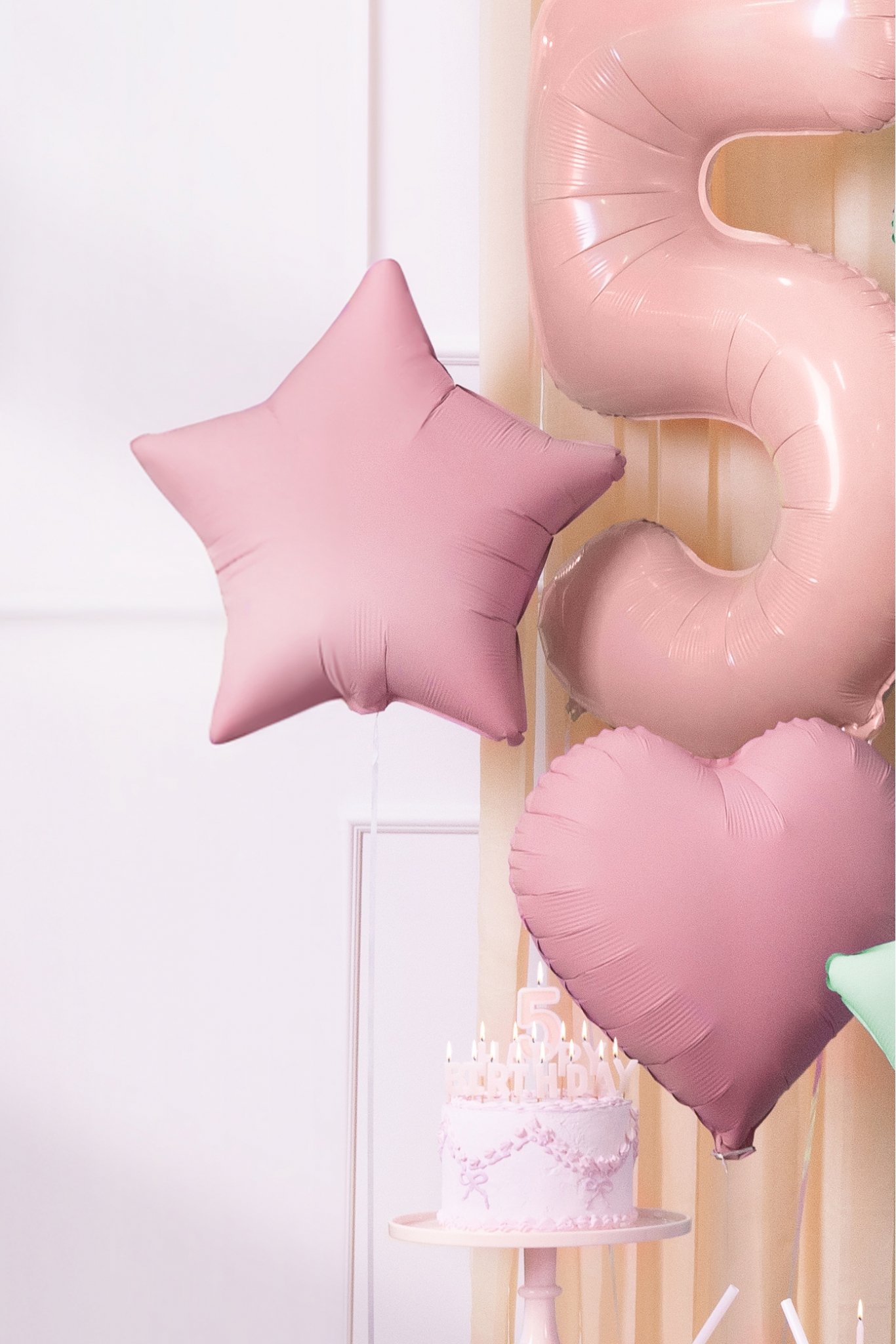PASTEL FOIL BALLOON STAR, 48 CM