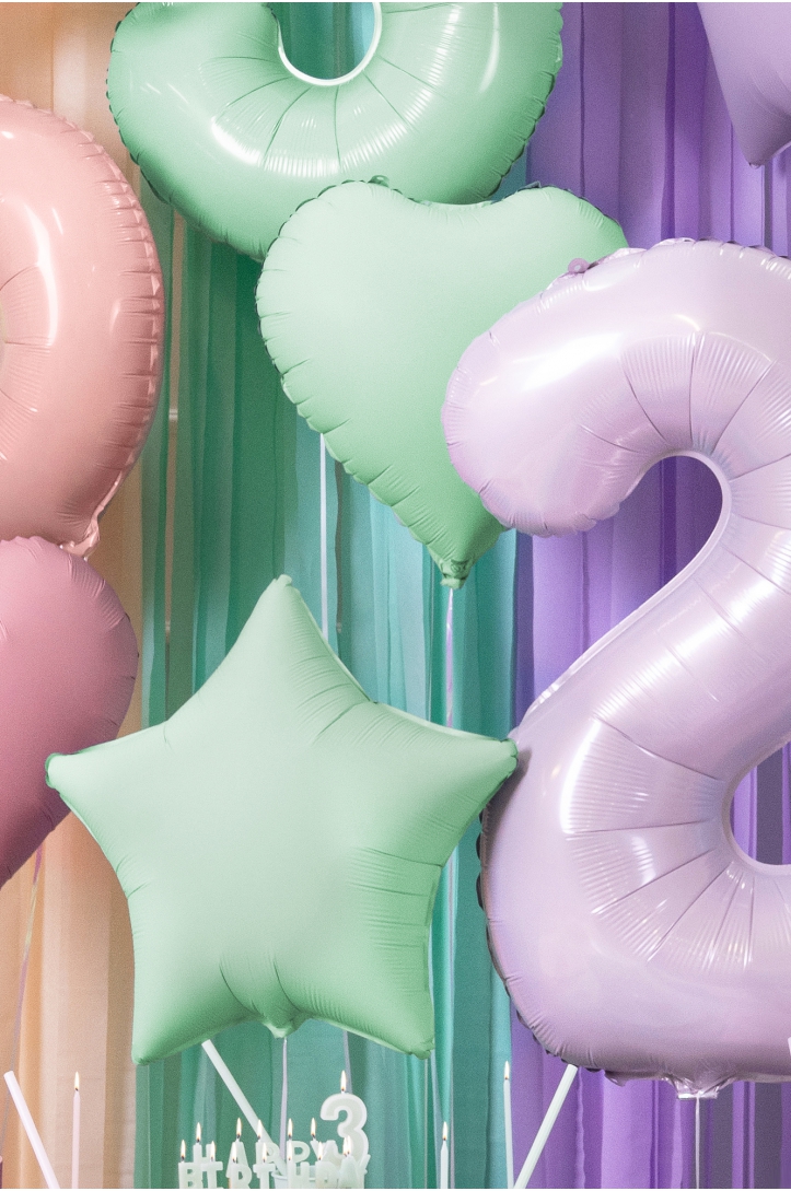 PASTEL FOLIENBALLON STERN 48 CM