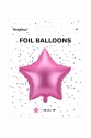 FOLIENBALLON STERN 48 CM, ROSA