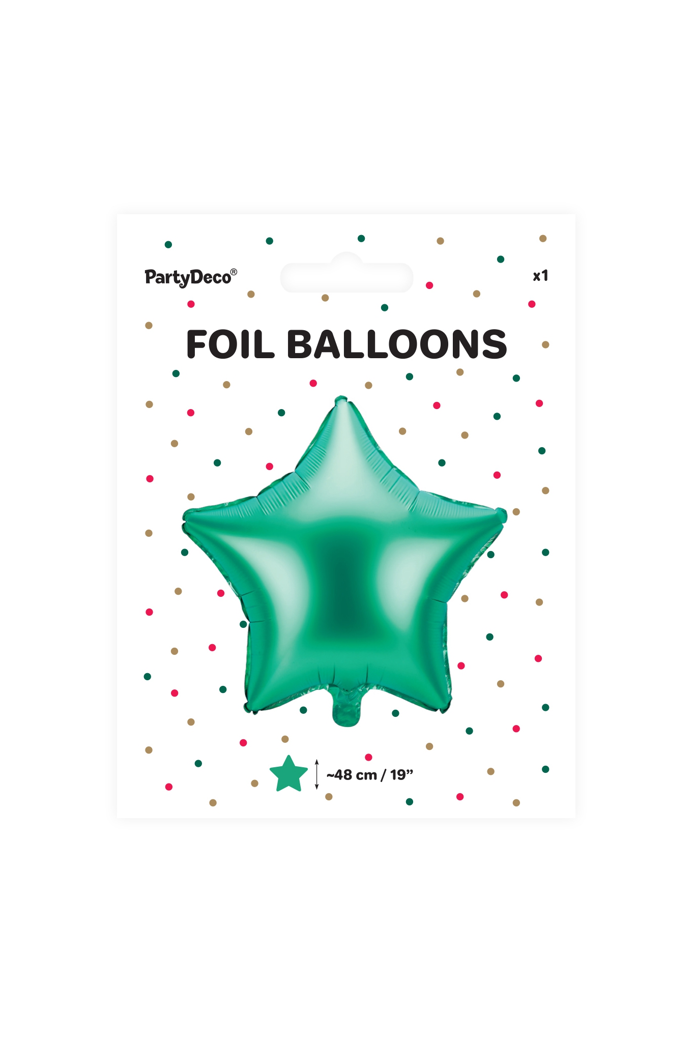 FOLIENBALLON STERN 48 CM, ROSA