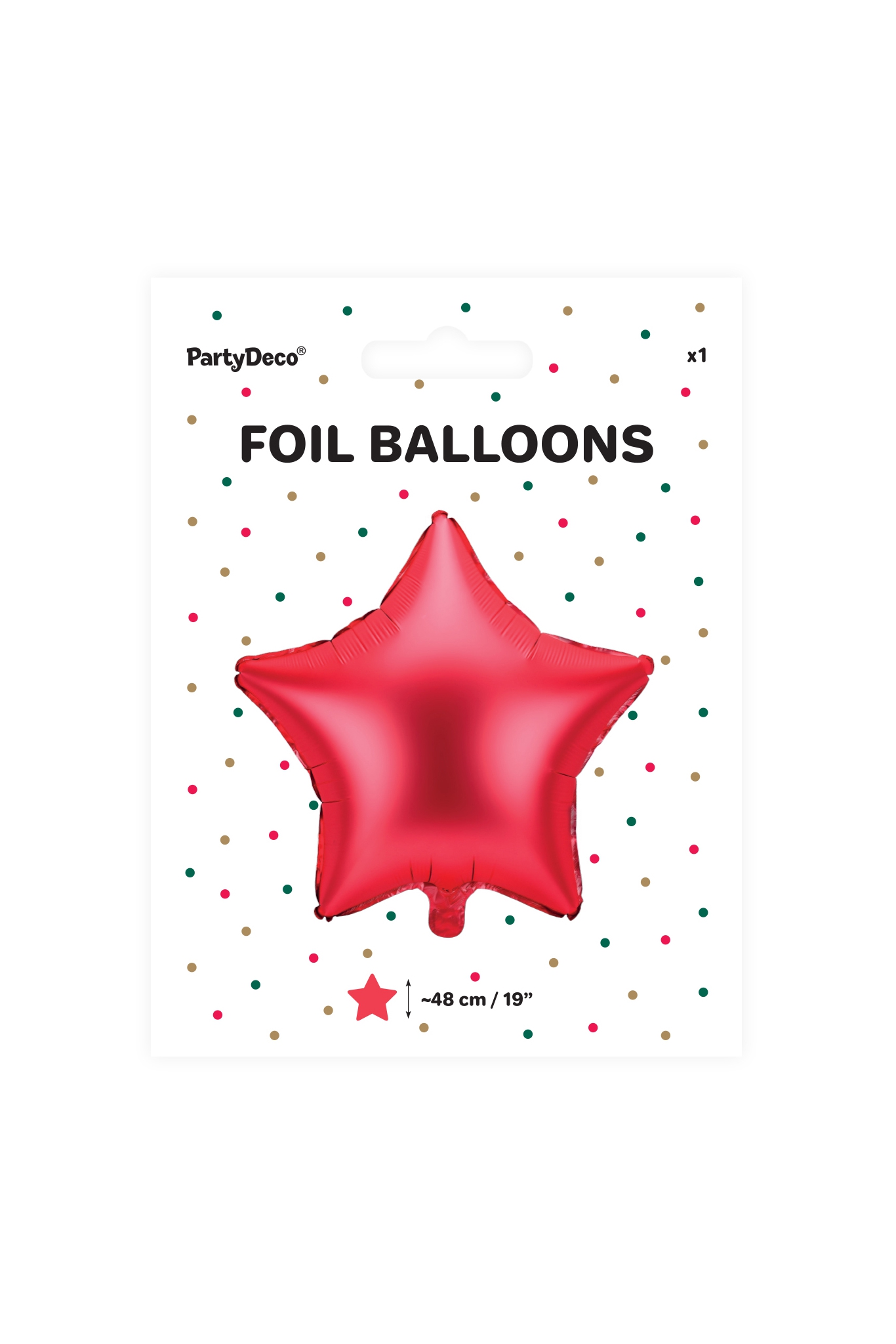 FOLIENBALLON STERN 48 CM, ROSA