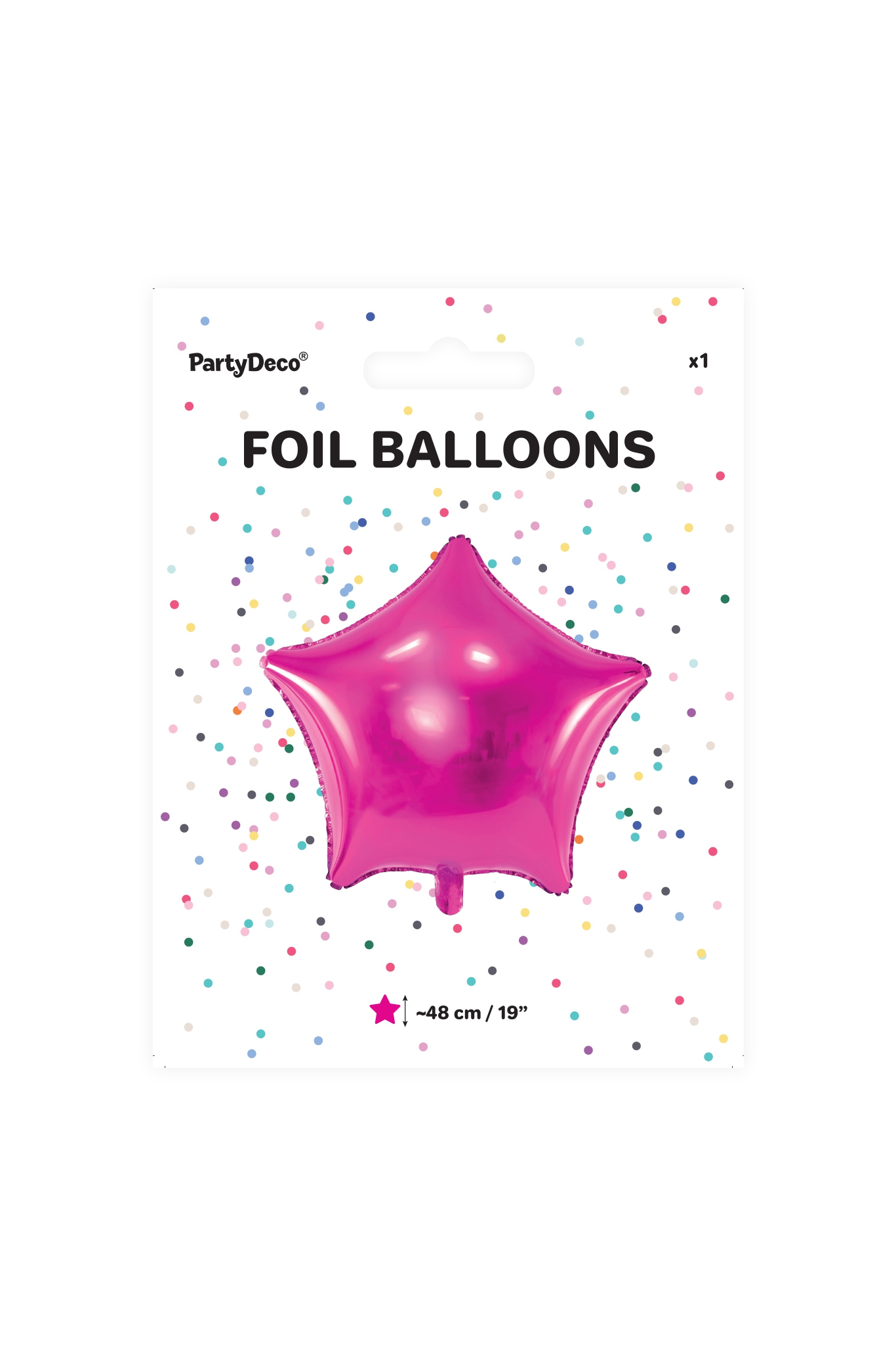 FOIL BALLOON METALLIC STAR 48 CM, ROSE GOLD