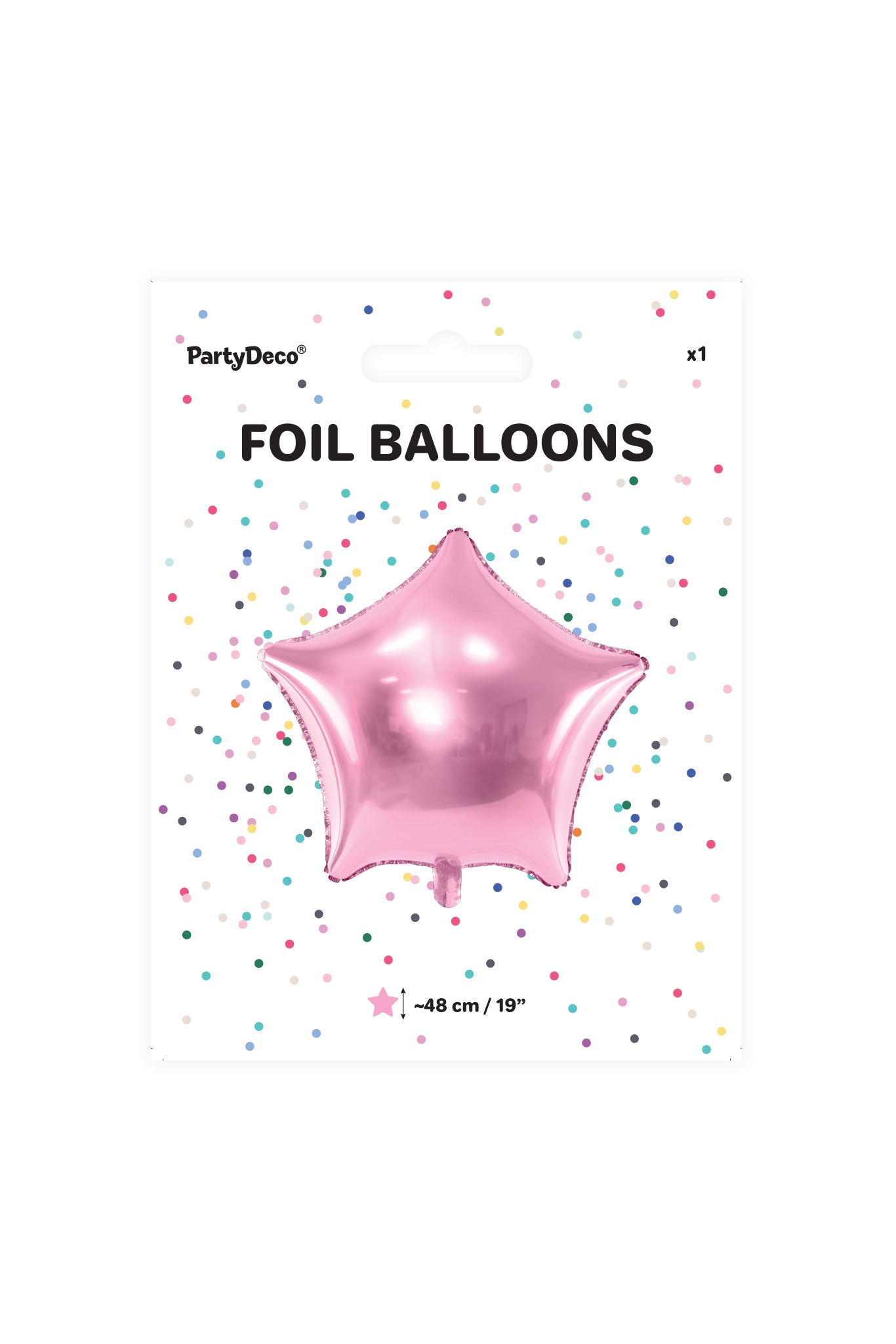 FOLIENBALLON METALLISCH STERN 48 CM, ROSE GOLD