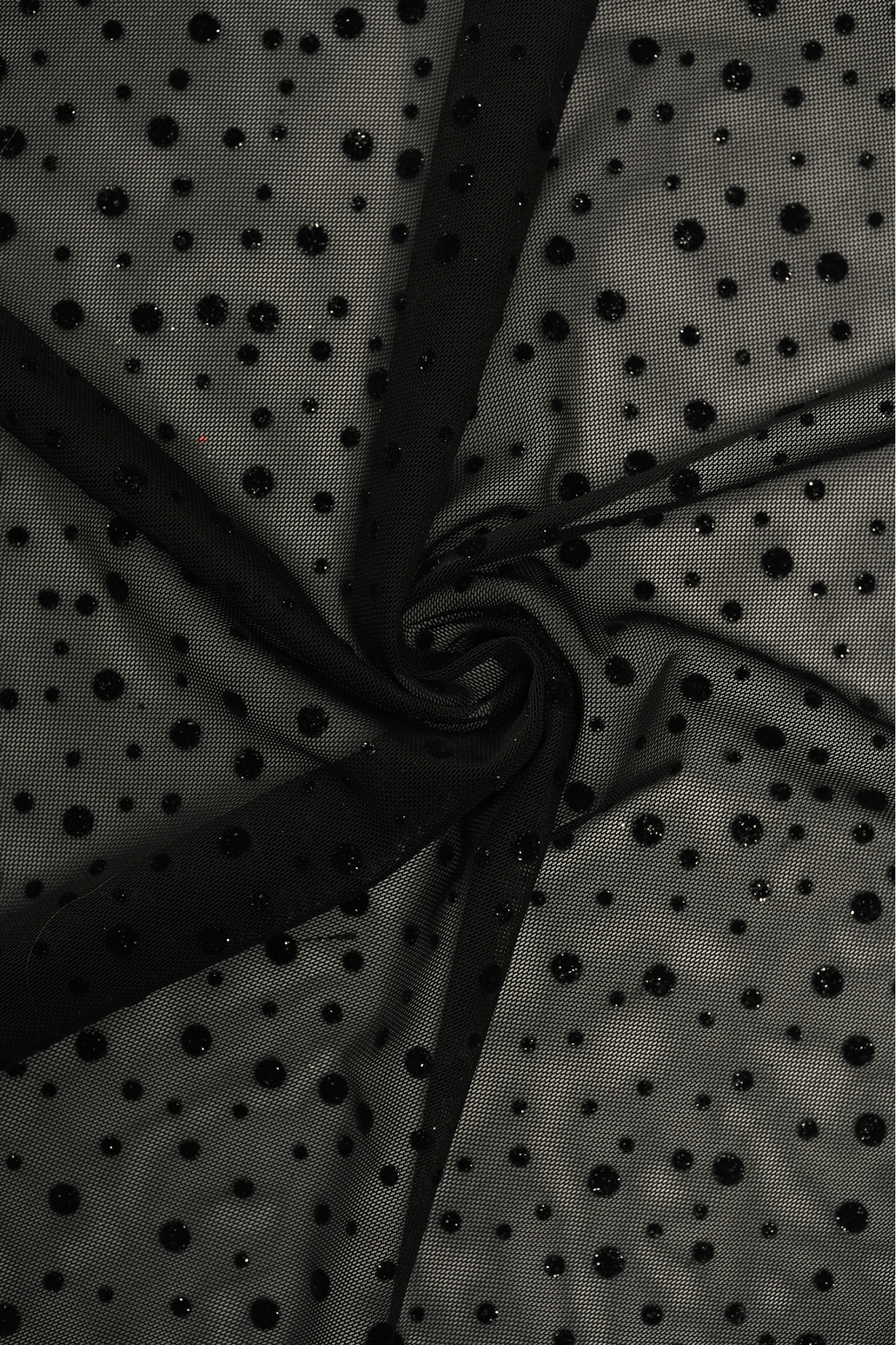 TULLE WITH GLITTER SKY LGM 3672 DOTS