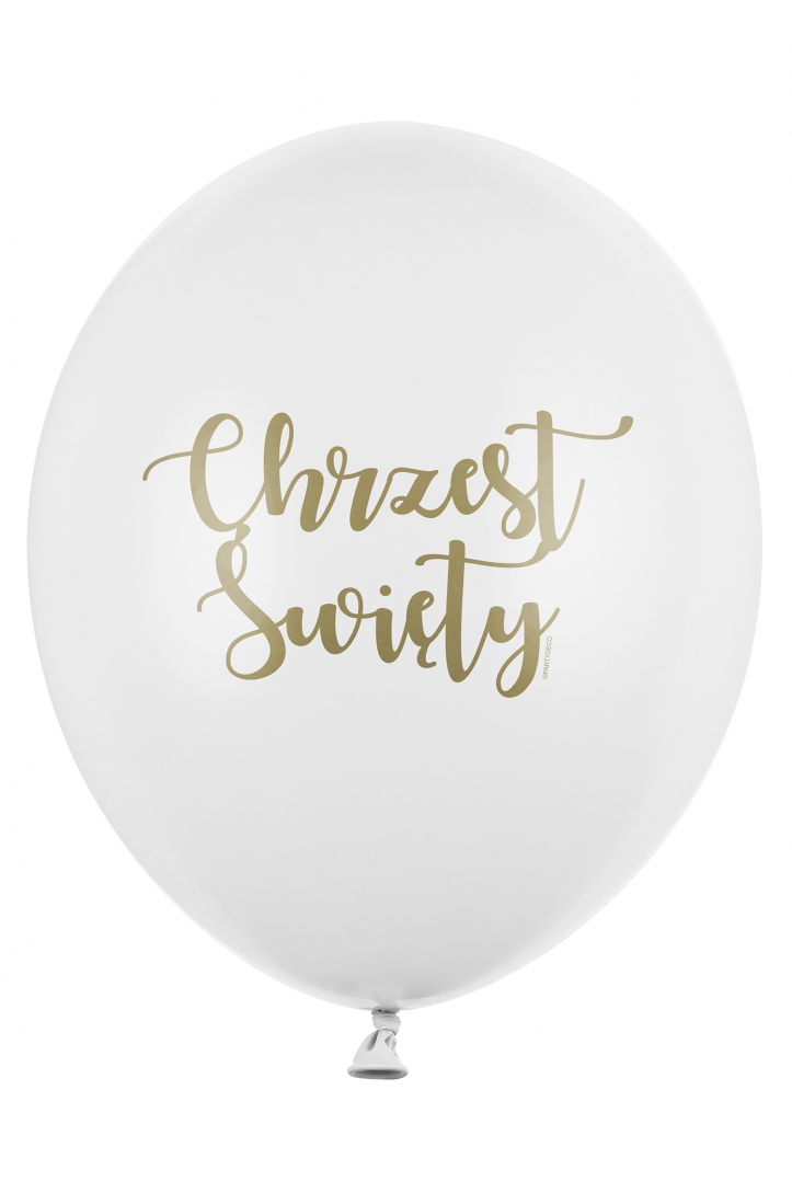 Balloons Holy Baptism Pastel Pure White