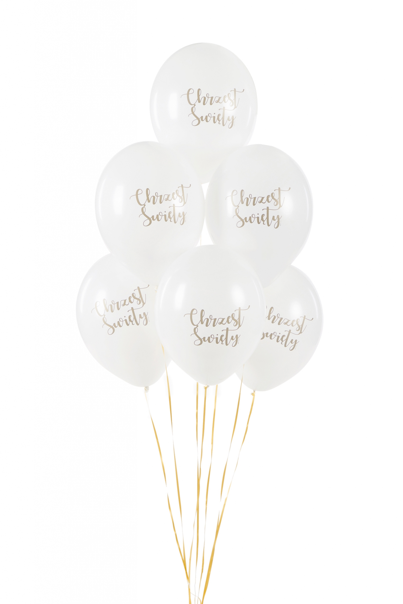 Balony 30 cm, Chrzest Święty, Pastel Pure White