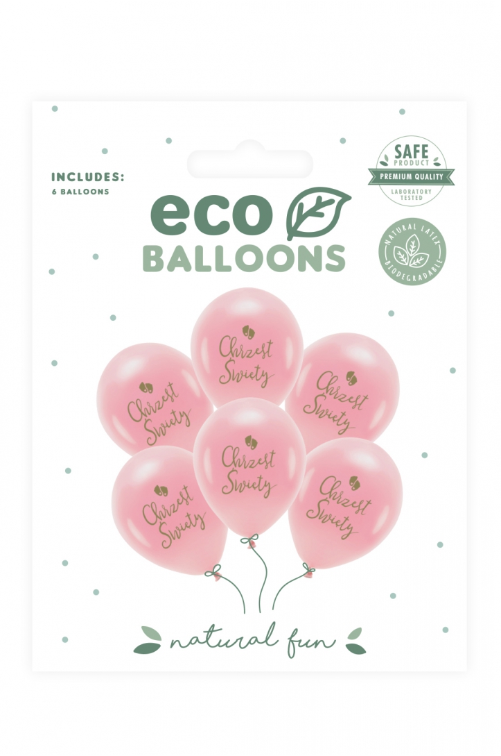 Balony Eco 33 cm Chrzest Święty