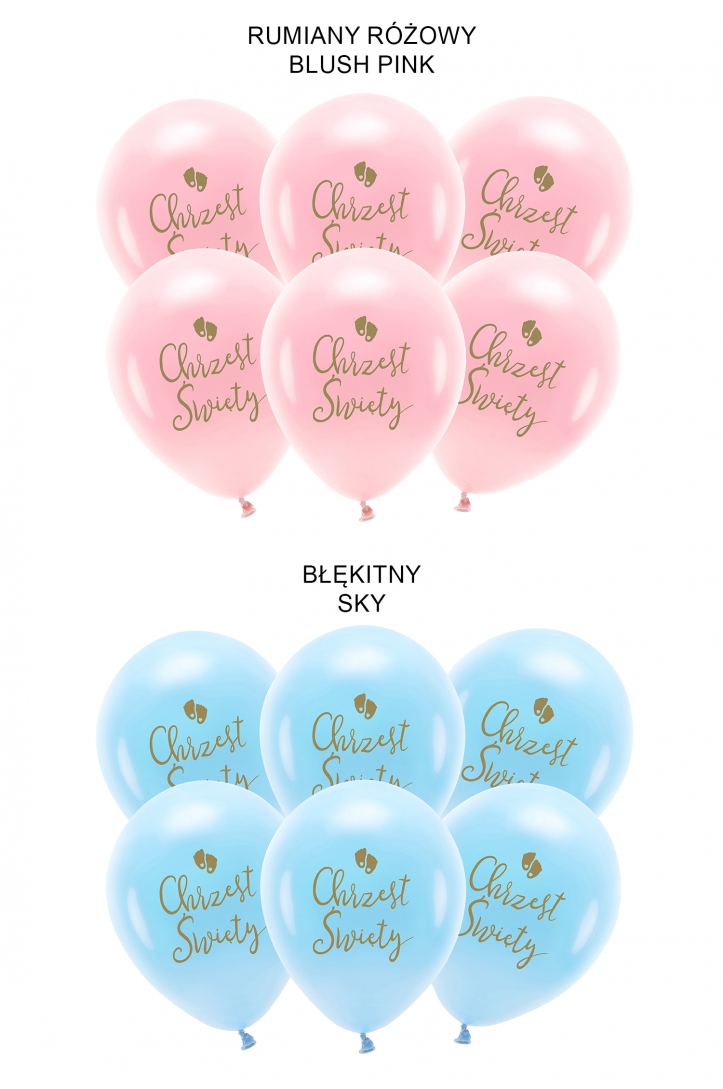 Balony Eco 33 cm Chrzest Święty