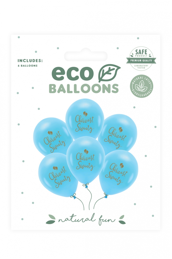 Balony Eco 33 cm Chrzest Święty