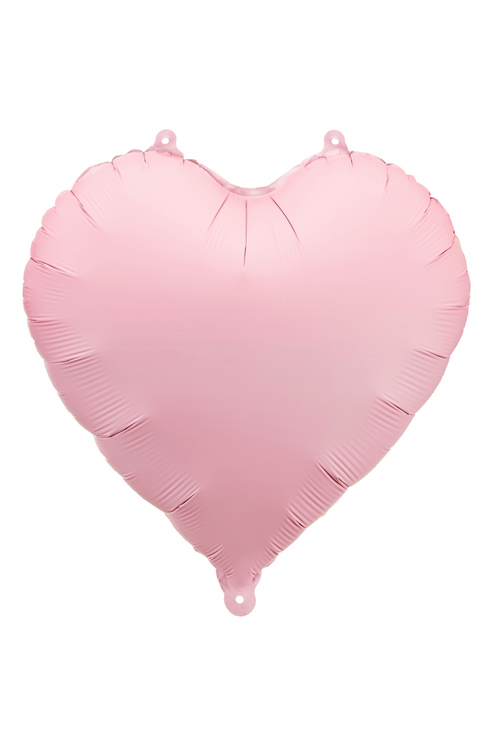 Foil Balloon Heart, 61cm, white