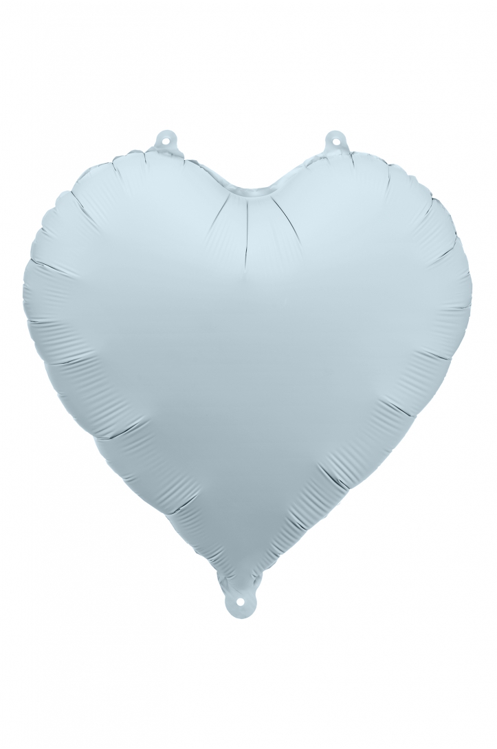 Foil Balloon Heart, 61cm, white