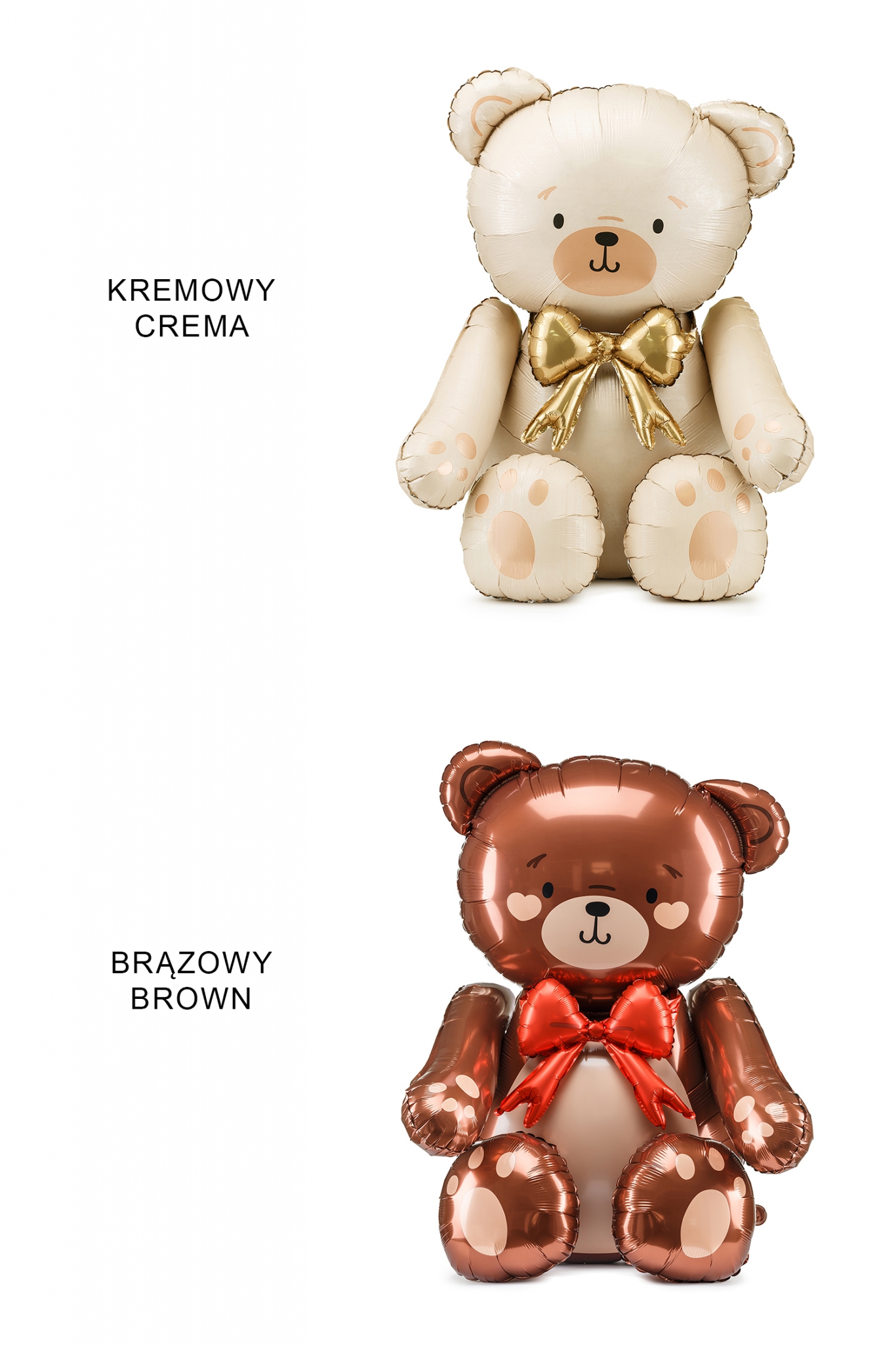 Stojący balon foliowy Miś