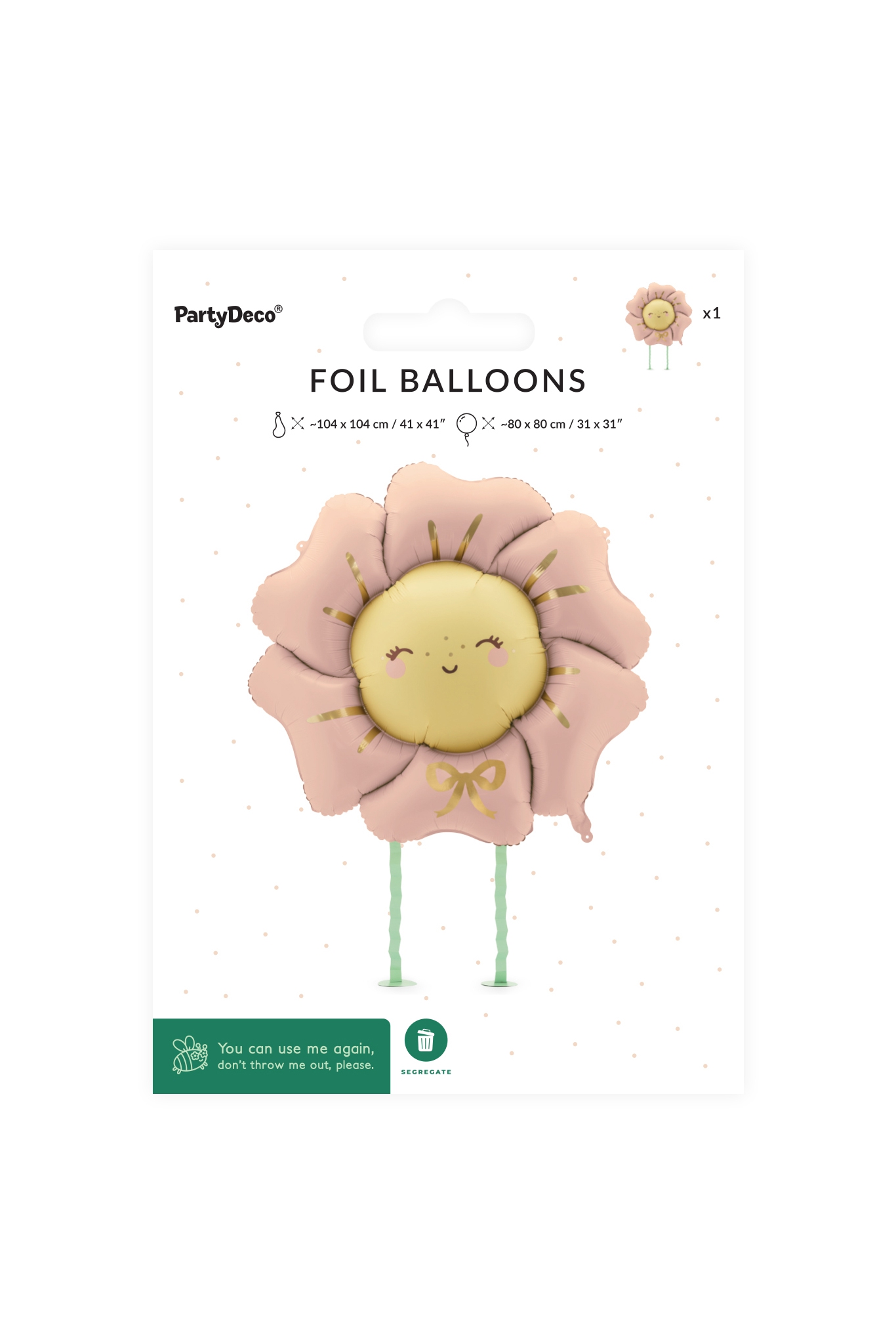 Folienballon Blume